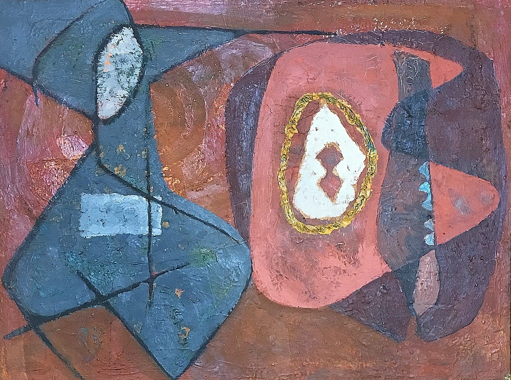 Melville  Price, Biomorphic Abstraction, c. 1944-1945
Oil on board, 18 x 24 in.
PRI005