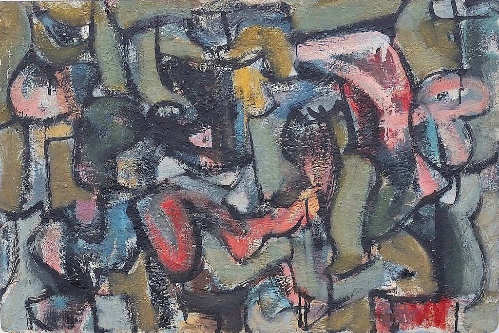Melville  Price, Untitled (from the Maze Series), c. 1949-1950
Oil on board, 18 x 27 in.
PRI008