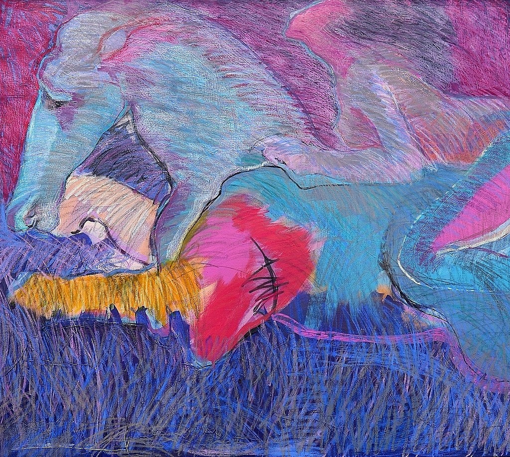 Harriette Joffe, Blue Horse Red, 1984
Acrylic on canvas, 52 x 50 in.
JOF003