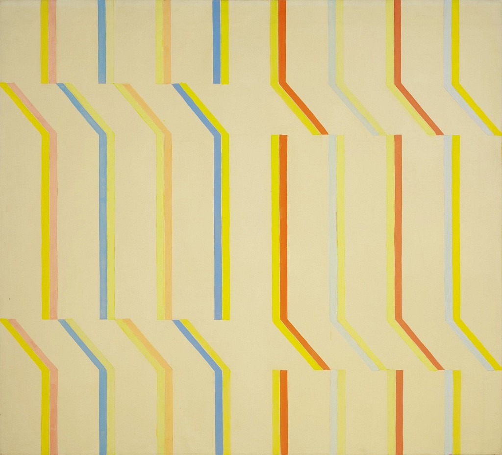 Michael Loew, Yellow Aura, White Series #4, 1973
Oil on canvas, 54 x 60 in.
LOE002