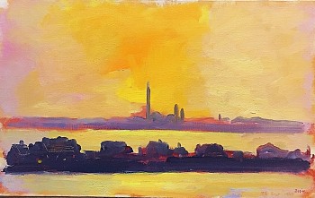 Paul Resika -&nbsp;Dark Houses, 1989