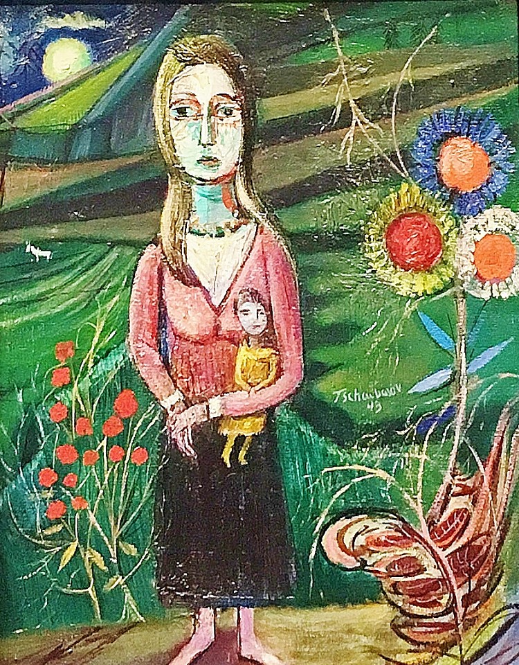 Nahum Tschacbasov, Woman and Child, 1943
Oil on canvas, 16 x 12 in.
TSC004