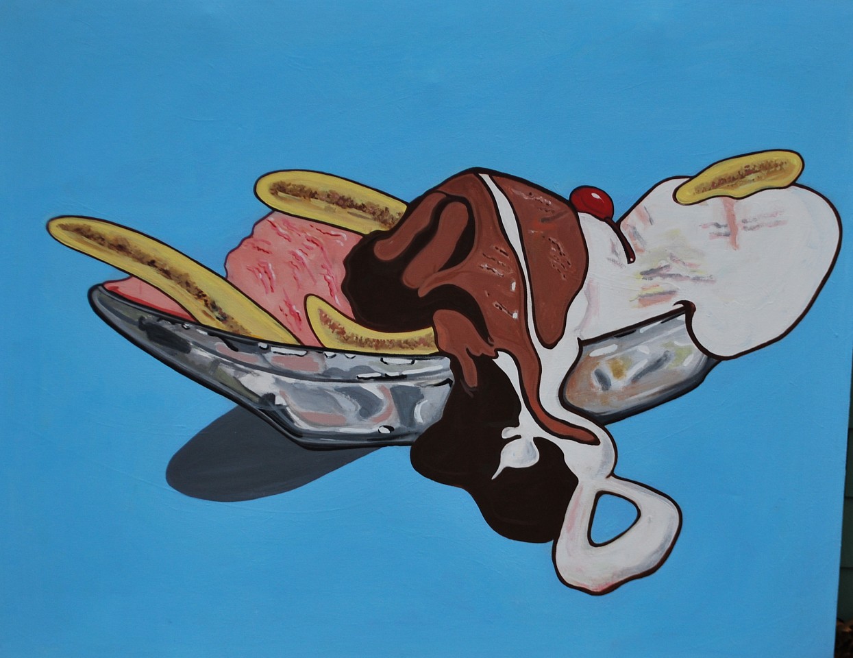 Marjorie Strider, Banana Split, 2010
Acrylic on canvas, 48 x 36 in.