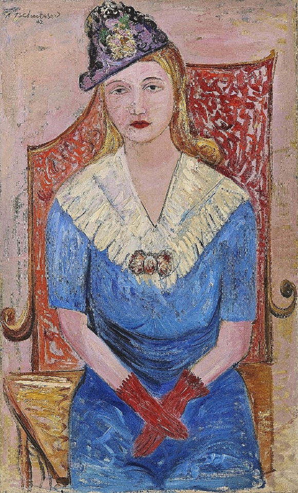 Nahum Tschacbasov, Mrs. Byron Browne, 1944
Oil on canvas, 44 x 27 in.
TSC005