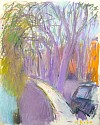 Wolf Kahn, Riverside Drive, New York
c. 1970, Pastel on paper