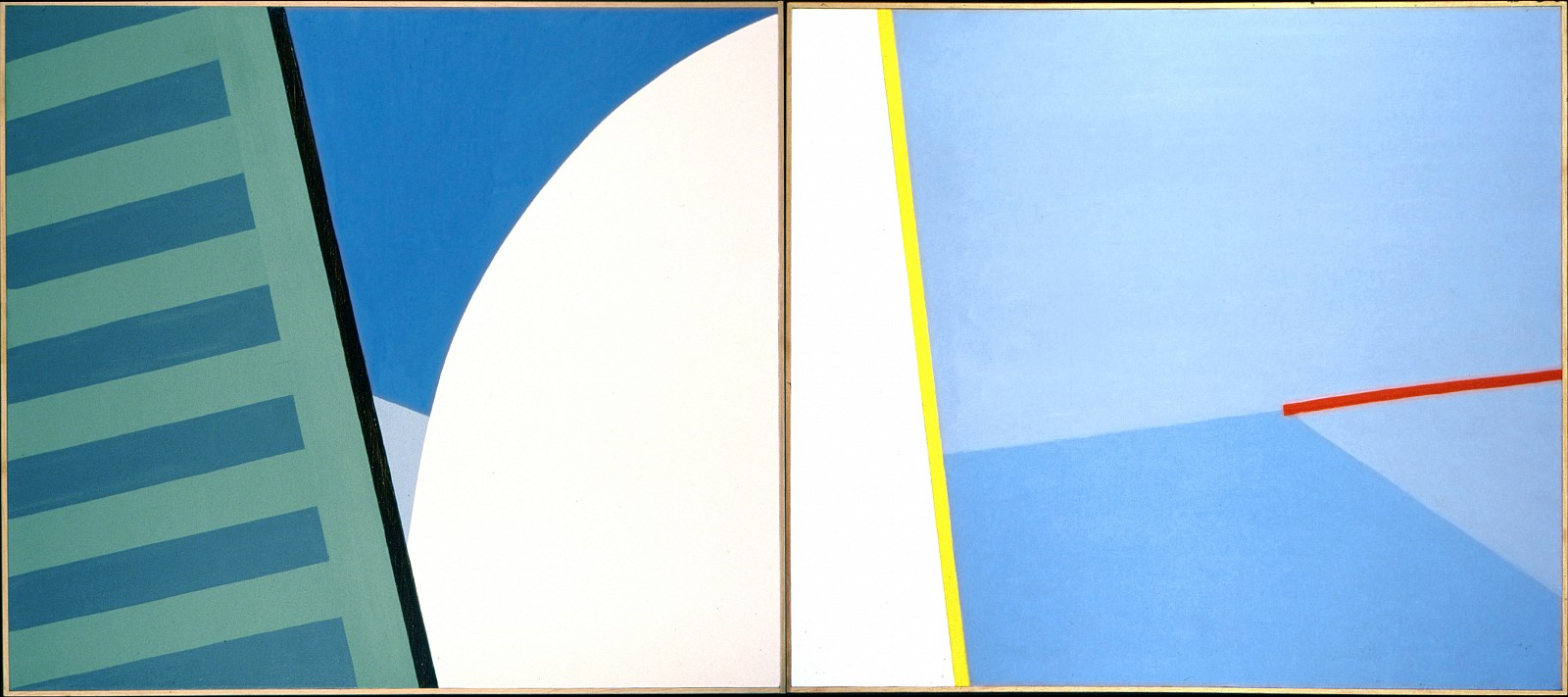 Angelo Ippolito, Scudding Winward, from the Regatta Series (diptych), 1986
Oil on canvas, 48 x 108 in.
IPP004
