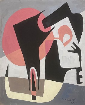 Rolph Scarlett -&nbsp;Untitled, Boimorphic Forms, 1952