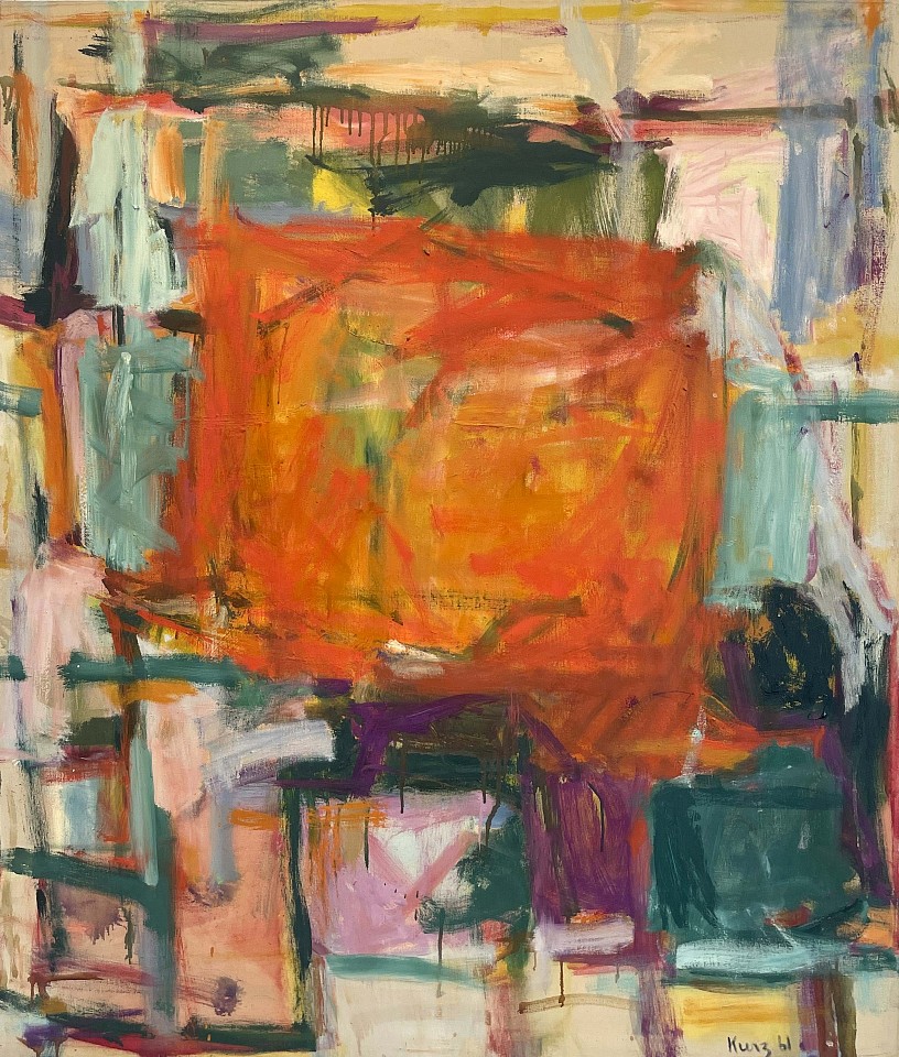 Diana  Kurz, Big Orange, 1961
Oil on canvas, 44 x 38 in.
KUR011