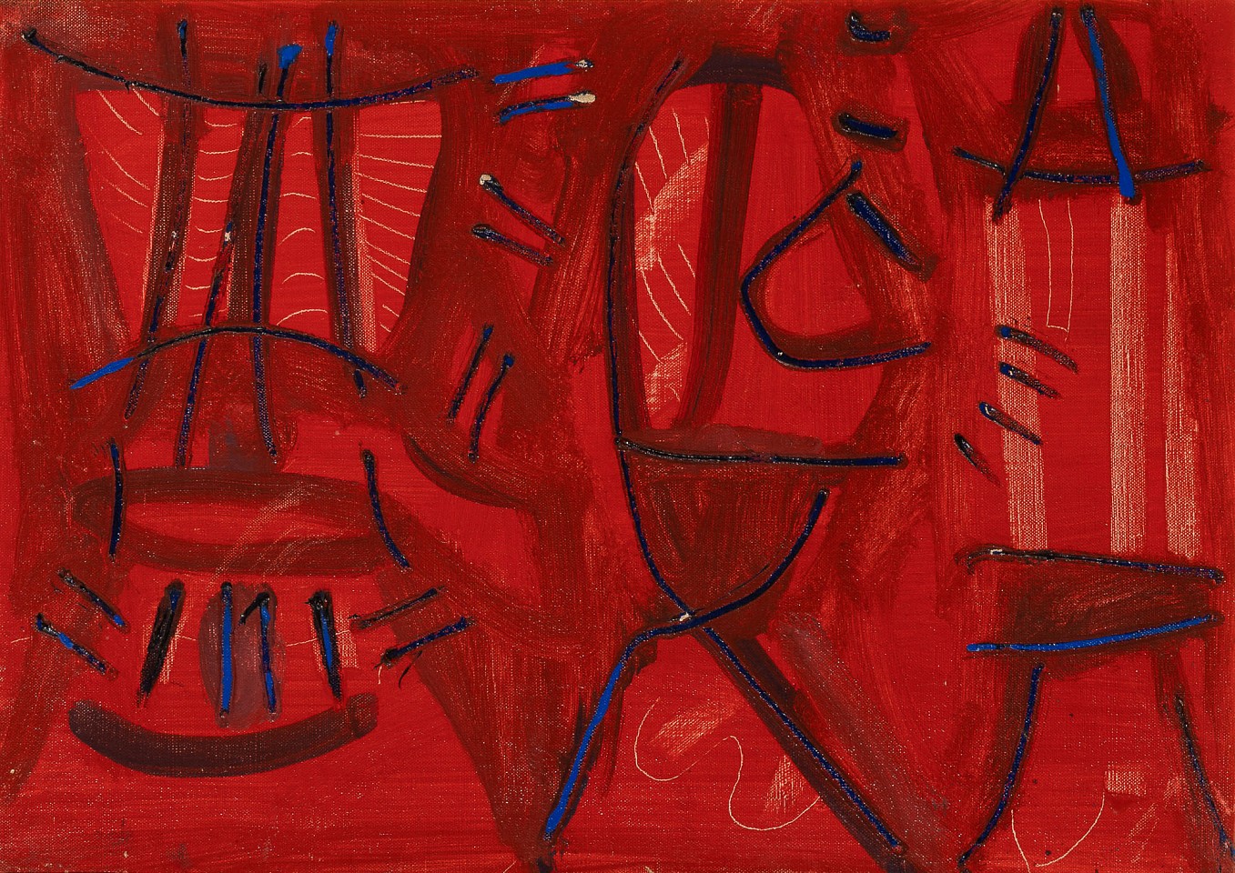 Olivier  Debre, Les Trois Musiciens, 1948
Oil on canvas, 15 x 21 in.
DEB001