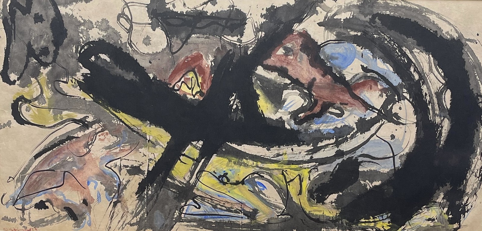 Vivian Springford, Untitled, c. 1962
Mixed media on paper, 25 1/2 x 51 1/2 in.
SPR009