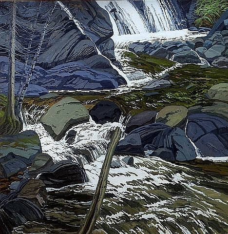 Neil Welliver, Base of Falls, 1989
Oil on canvas, 84 x 84 in.
WEL001