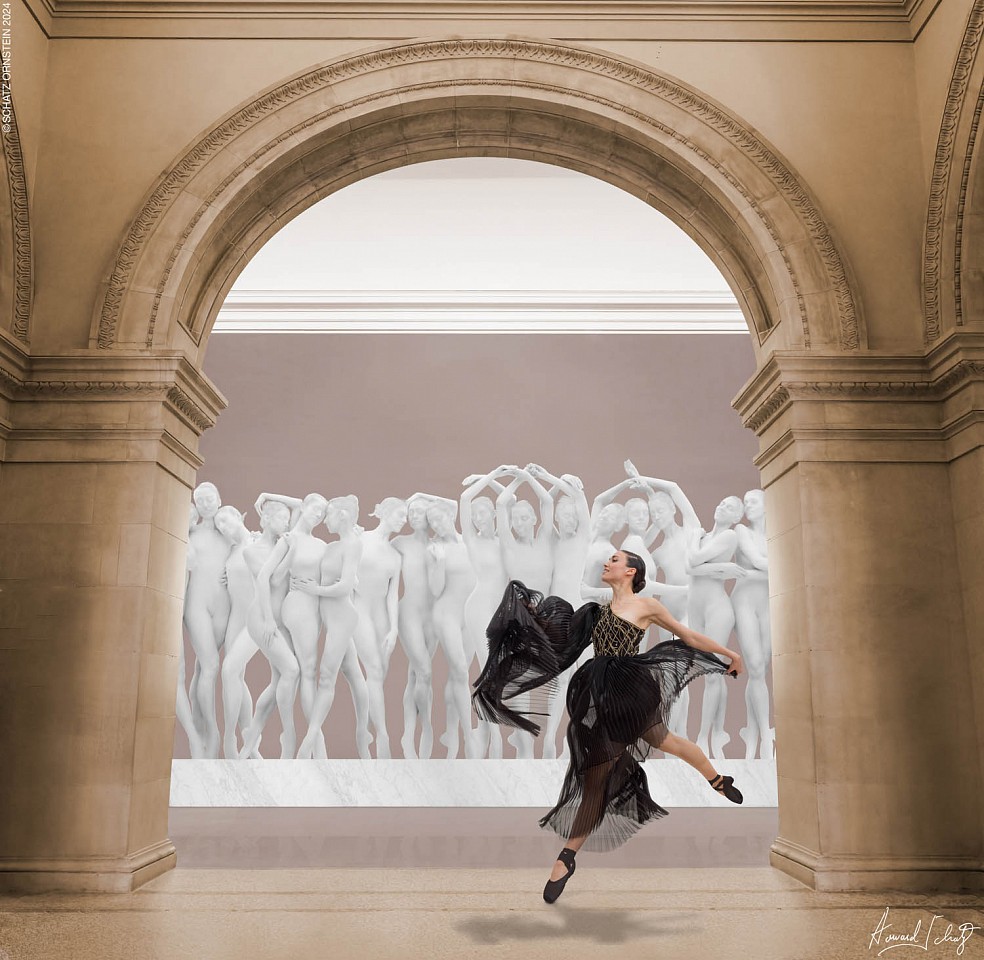 Howard  Schatz, Dance Study 1622:  Dancers in the Museum, 2024
Archival pigment print, 30 x 40 in.
SCH065