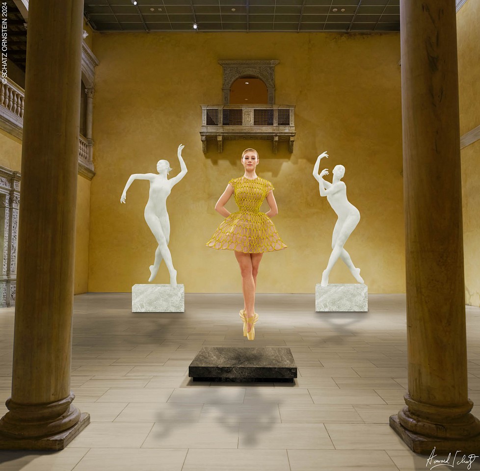 Howard  Schatz, Dance Study 1619:  Dancers in the Museum, 2024
Archival pigment print, 39 x 40 in.
SCH068