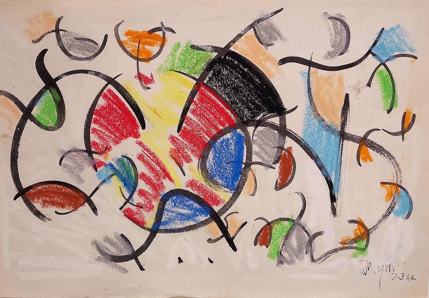 Arthur  Pinajian, Untitled, 1963
Mixed media on paper, 12 x 16 in.
PIN002