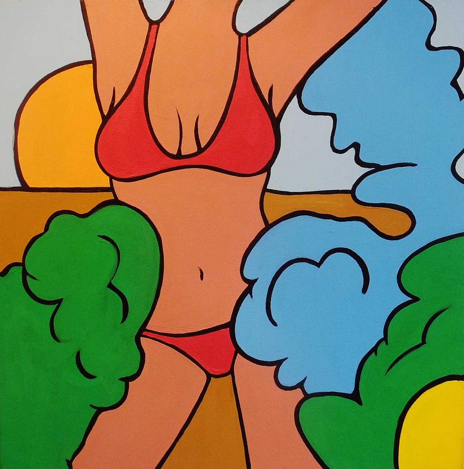 Marjorie Strider, Red Bikiini, c. 2010
Acrylic on canvas, 30 x 30 in.
STR008
&bull;