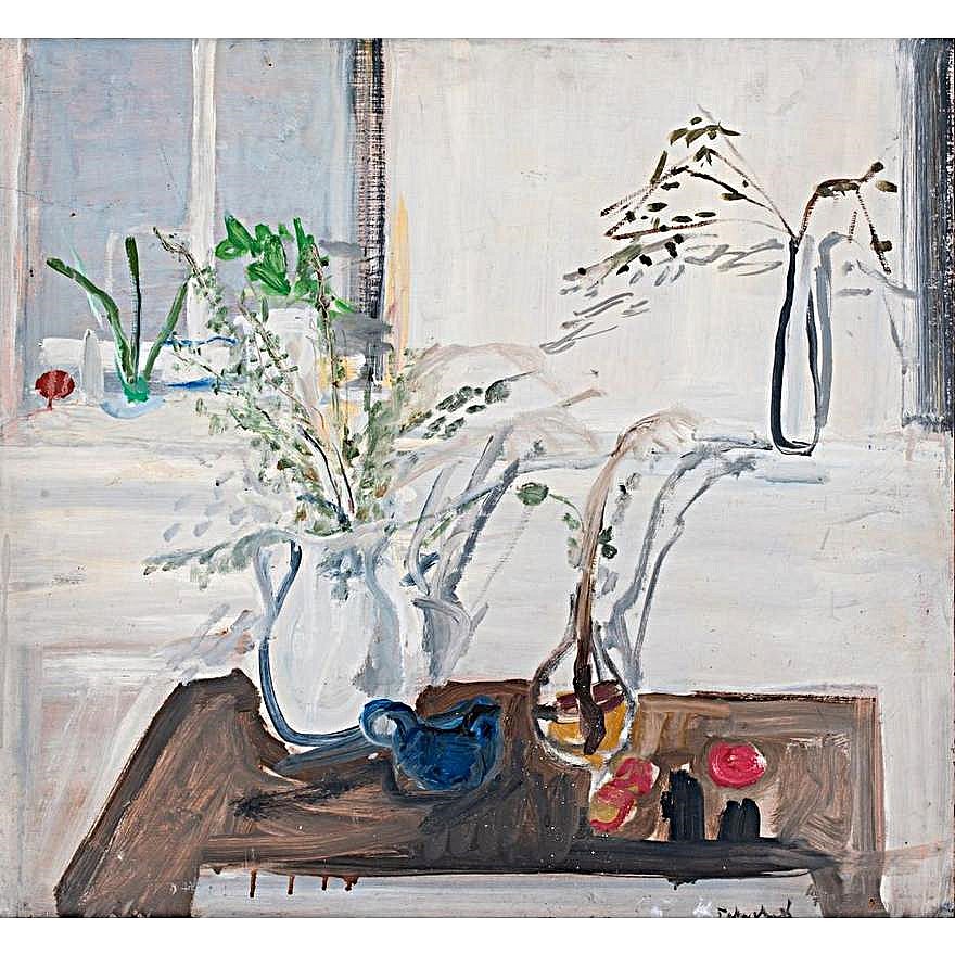 Anne Tabachnick, Still Life #1, c. 1950
Oil on board, 24 x 26 in.
TAB001