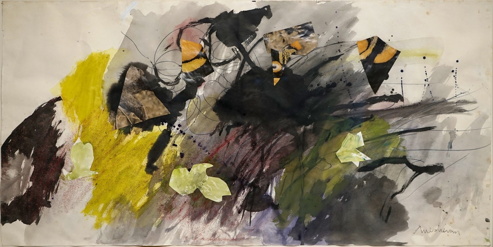 Edward Avedisian, Untitled, c. 1959
Mixed media collage on paper, 15 1/2 x 31 in.
AVBED003