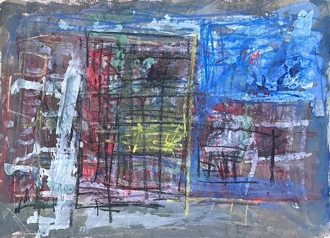 Gandy Brodie, Uptown Mambo, c. 1965
Pastel on paper, 19 1/2 x 26 in.