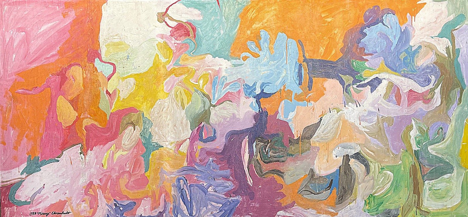 Amaranth Ehrenhalt, Mirage, 1958
Oil on canvas, 36 1/2 x 76 in.