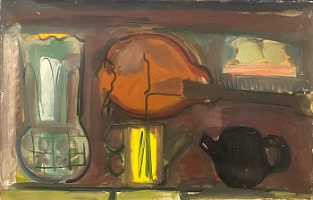 Albert  Kresch - Still Life with Guitar, 1940s