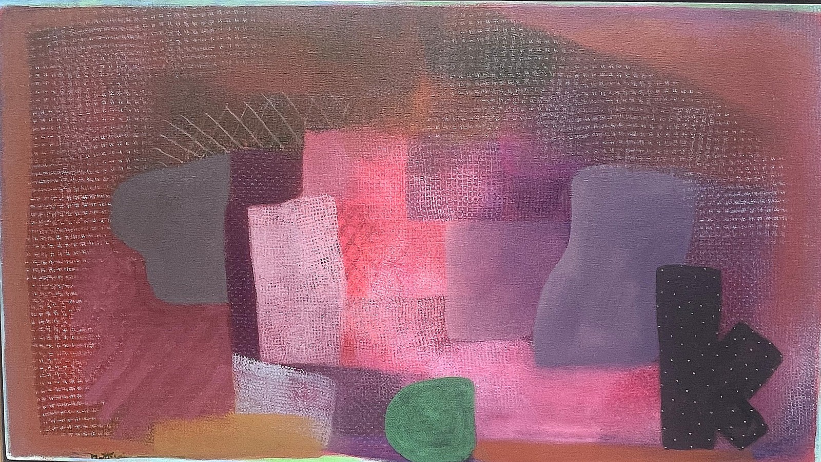 Robert Natkin, The Cave, 1984
Acrylic on canvas, 26 1/2 x 47 1/2 in.
NATK007