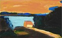 Albert  Kresch, Lakehouse
1995, Oil on canvas
