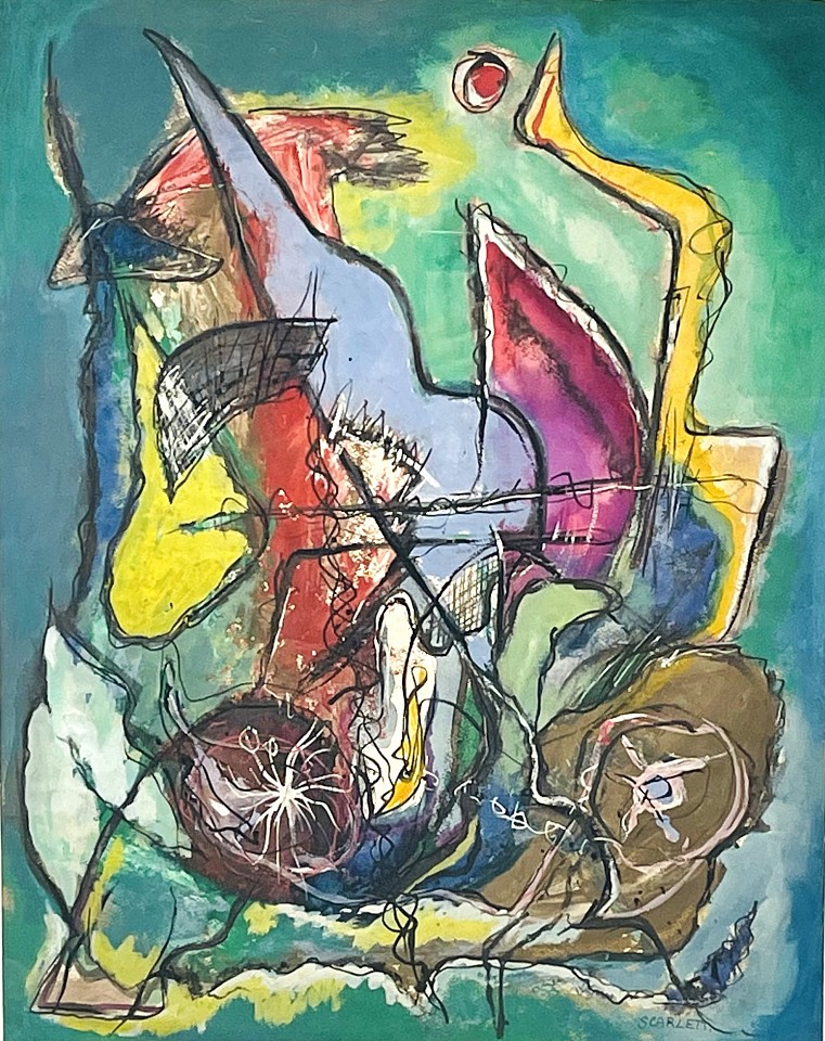 Rolph Scarlett, Lucifer with His Chariot, c. 1940
Gouache on paper, 25 x 20 in.
SCAR008
