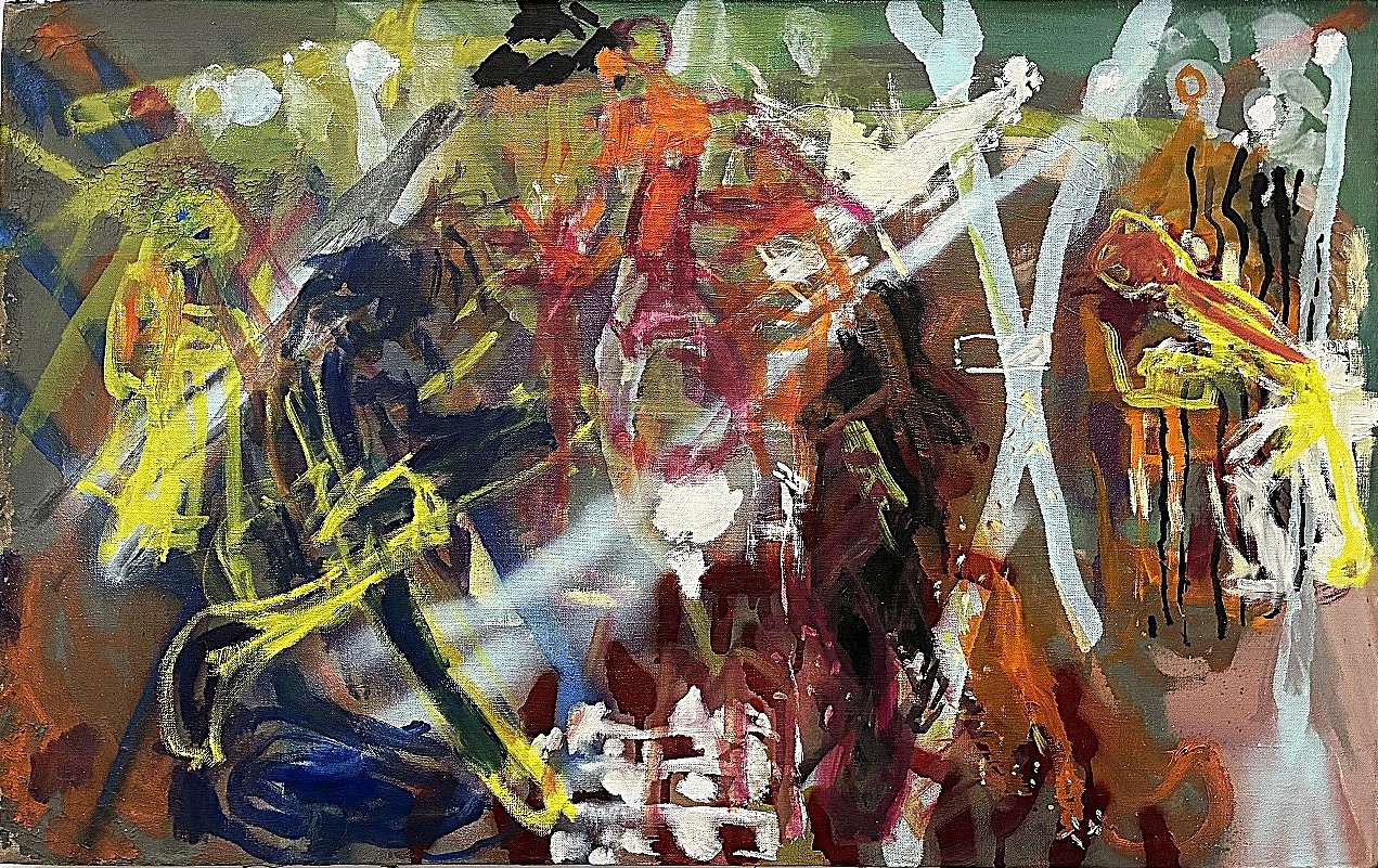 Steve Agin, Nine Inch Nails in Concert
Oil on canvas, 30 x 40 1/4 in.
AGIN005