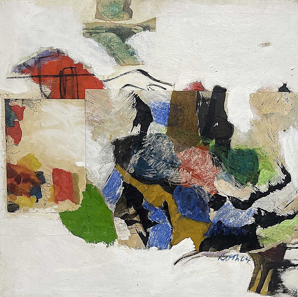 Jack Roth, Untitled (JR-128-64), 1964
Mixed media collage on canvas, 36 x 36 in.
ROTH006