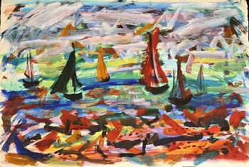 Irving George Lehman -&nbsp;Untitled, Sailing, c. 1935