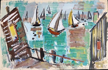 Irving George Lehman -&nbsp;Untitled, Seascape, c. 1935