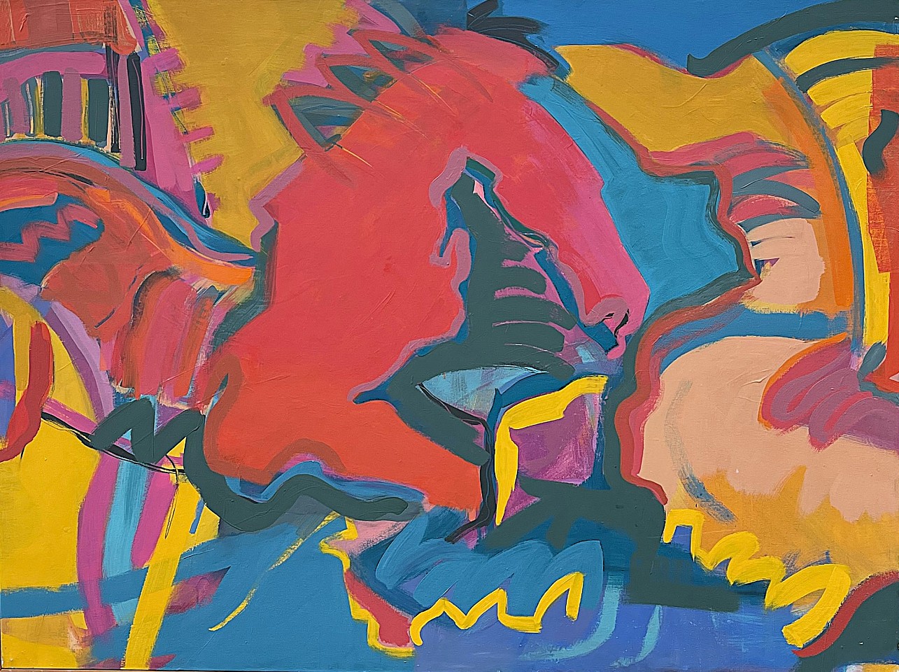 Harriette Joffe, Sse of Chi II, 1984
Oil on canvas, 54 x 72 in.