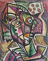 Rolph Scarlett, Untitled (Two Headed Woman)
c. 1935-1940, Pastel on paper